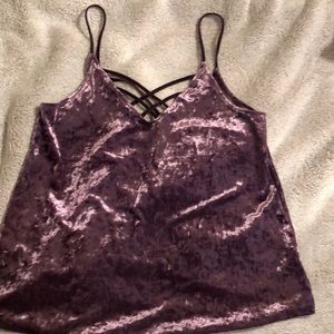NWOT Purple velvet tank